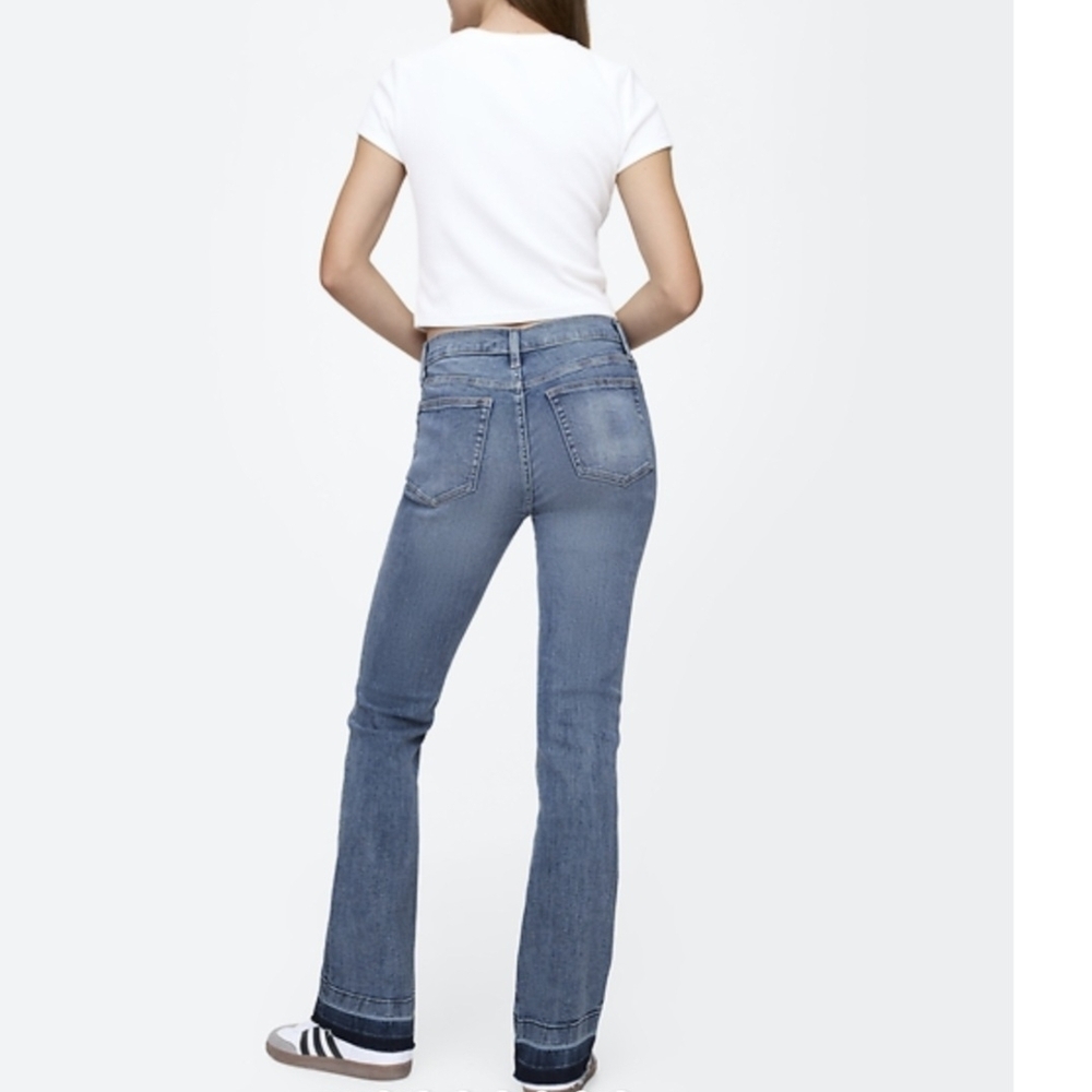 GAP Women's Denim Blue Baby Boot Cut Jeans New Raw Hem Size 29/ 8R